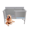 Stainless Steel Dog Grooming Tub with Sliding Door A1287