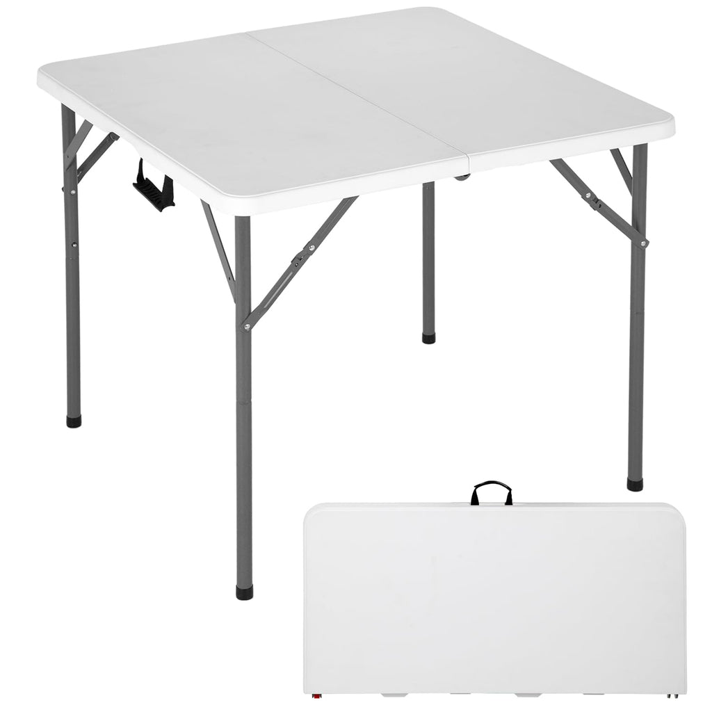 34" White Folding Plastic Table B582252