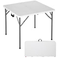 34" White Folding Plastic Table B582252