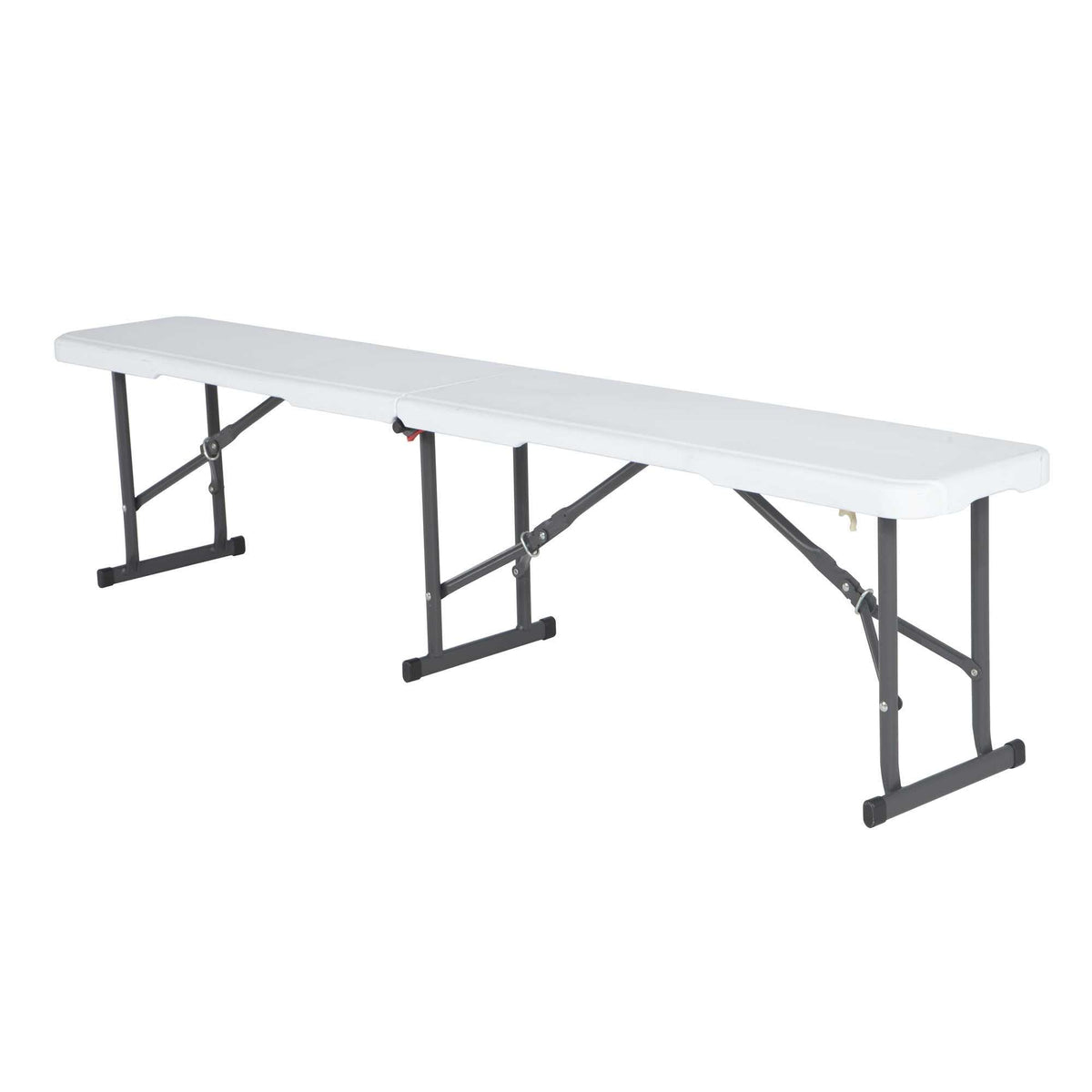 Portable Folding Bench, 6-Foot, UV-Resistant, Powder-Coated Steel U979