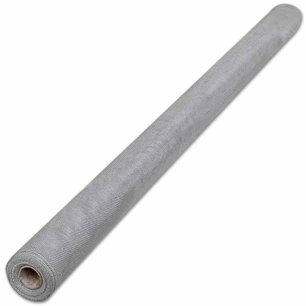 Aluminum Mesh Screen Roll 39.4 x 196.9 Inches Silver T621406