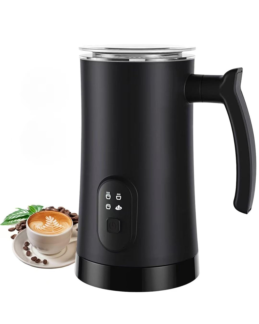 4-in-1 Electric Milk Frother and Steamer Black K856