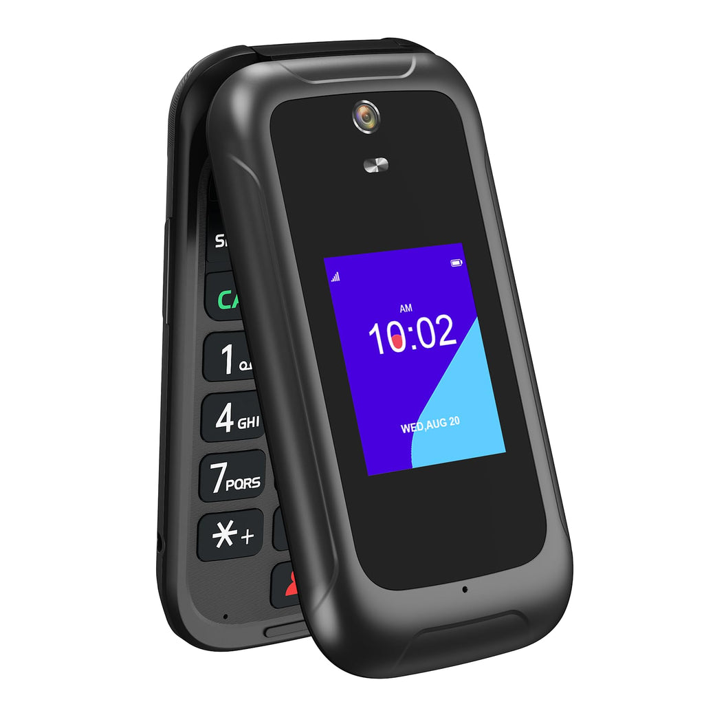 Unlocked 4G Flip Phone with Dual Screen A128