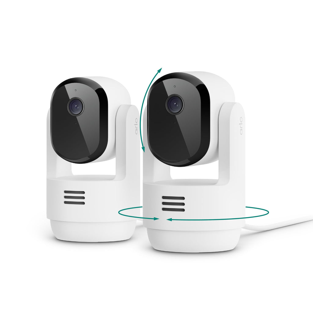 Indoor Pan Tilt Zoom Security Camera 2K Wired 2-Cam R839180