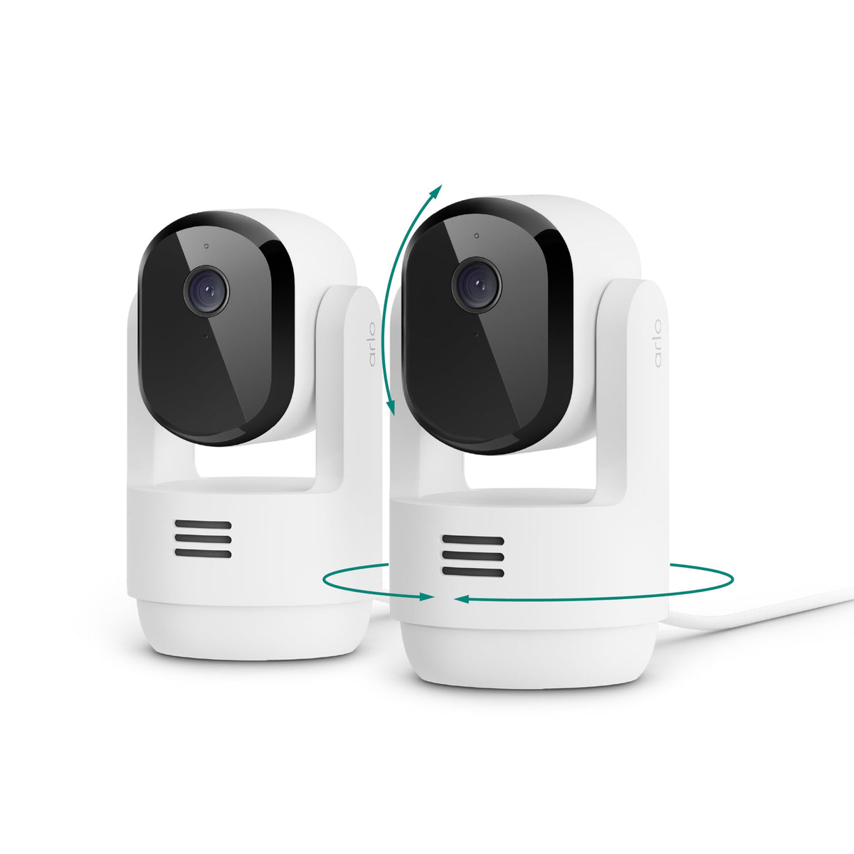 Indoor Pan Tilt Zoom Security Camera 2K Wired 2-Cam R839180