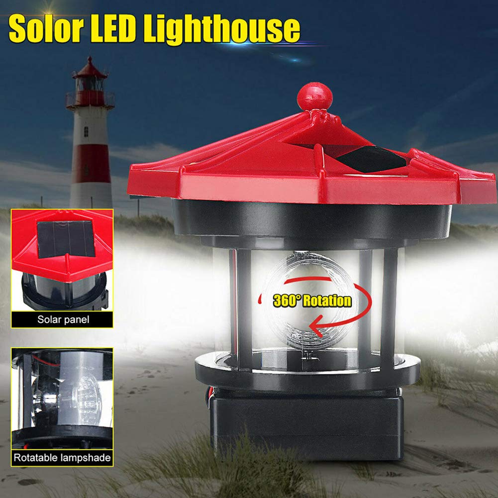 Solar Powered LED Rotating Waterproof Outdoor Decorative Light C1578