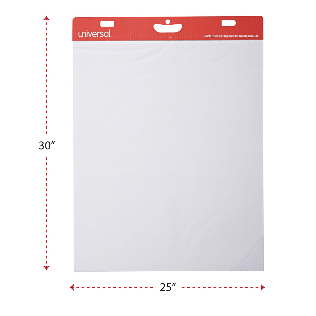 Self Stick Easel Pads, Unruled, 25 x 30, White, 30-Sheet, Case of 2 H623674