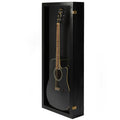 Acoustic Guitar Display Case Wall Mount Black P542