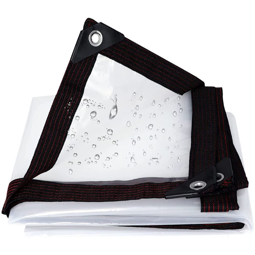Heavy Duty Waterproof Clear 3x3ft Poly Tarp with Grommets V214067