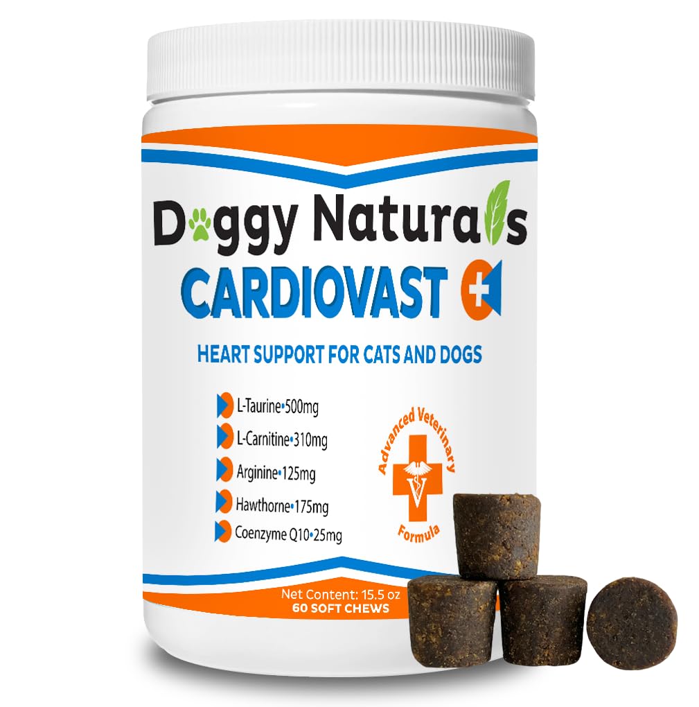 Cardio Support Supplement for Dogs and Cats, 60 Soft Chew U24413