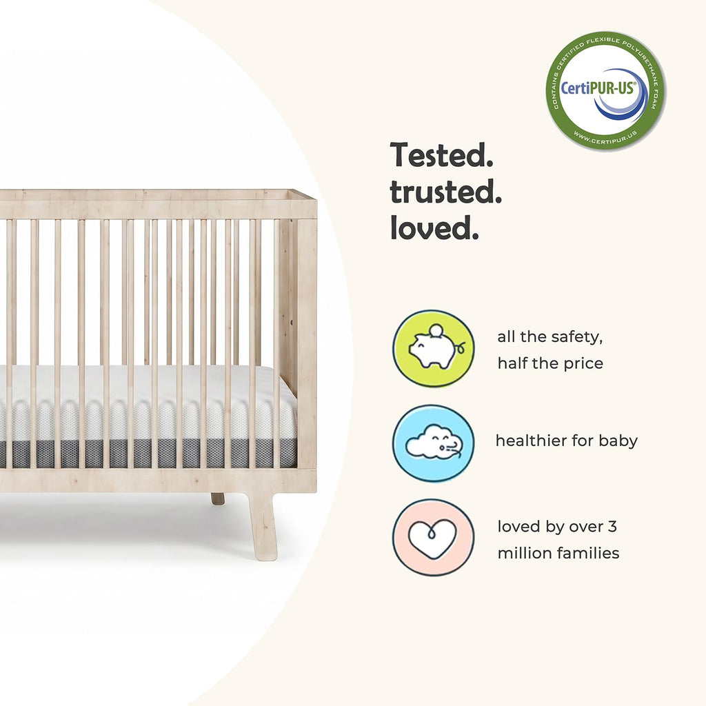 Mini Crib Mattress Dual Sided 38x24x4 Inch G668495