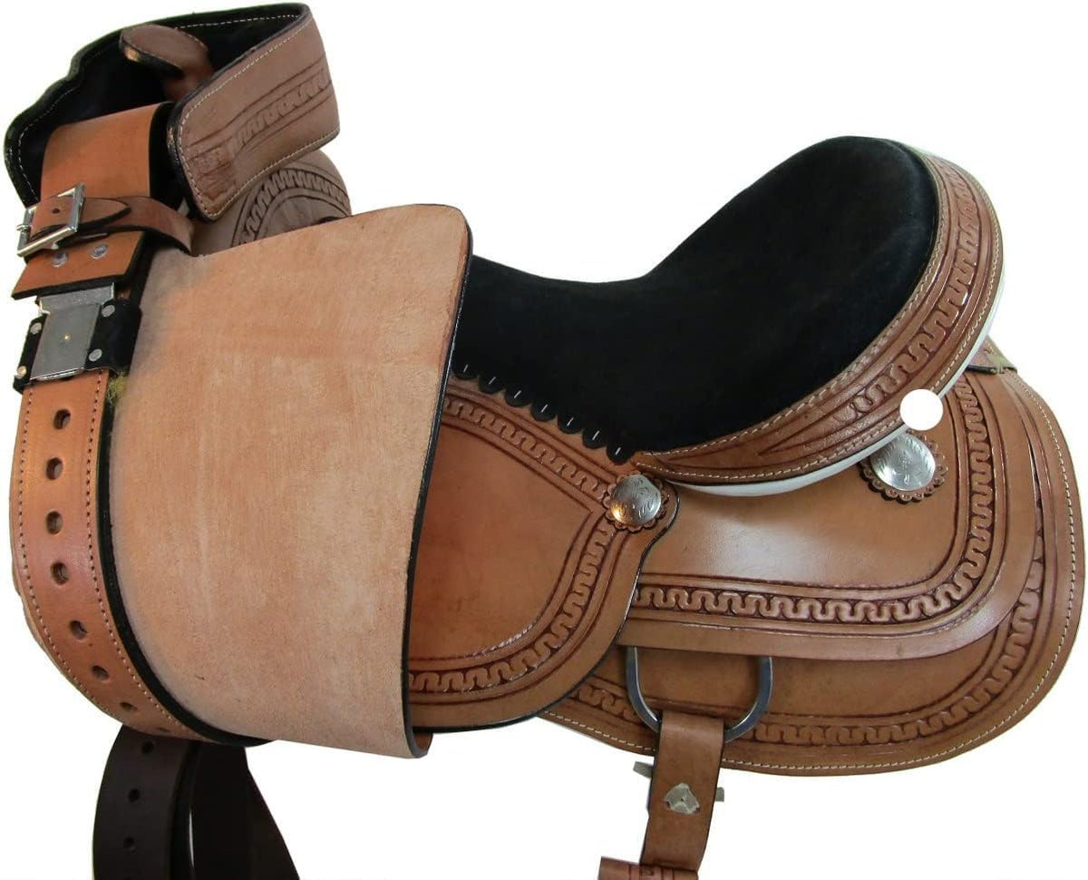 Western Leather Horse Saddle 10 to 18 Inch Seat F6749