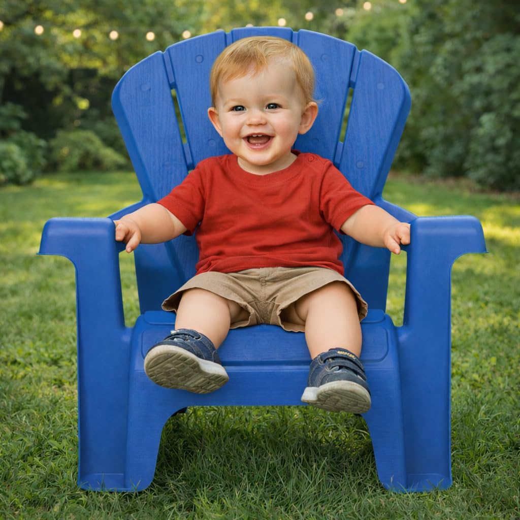 Blue 2 Pack Kids Outdoor Chair Set H303348