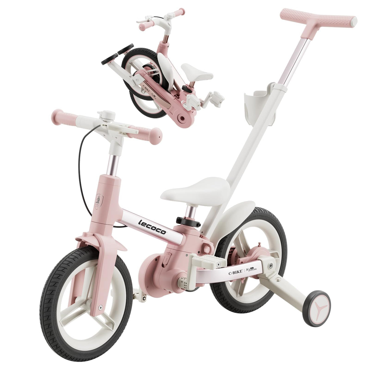6 in 1 Toddler Bike with Push Handle I358