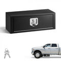 Underbody Truck Tool Box 27 x 10 x 10 Inch Heavy Duty Steel with Lock & Keys Black G1502
