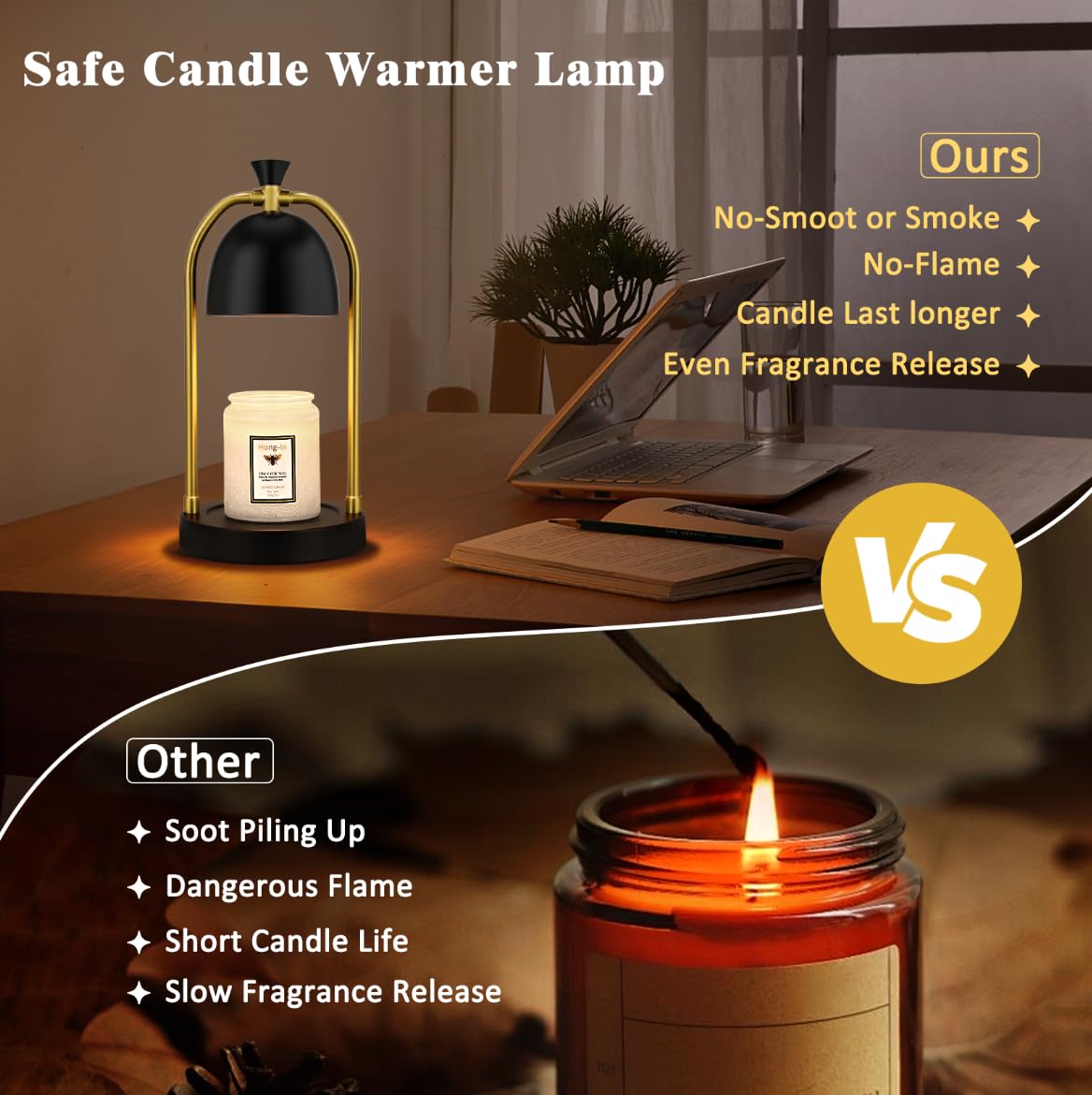 Candle Warmer Lamp with Timer 2 Pack Q441985