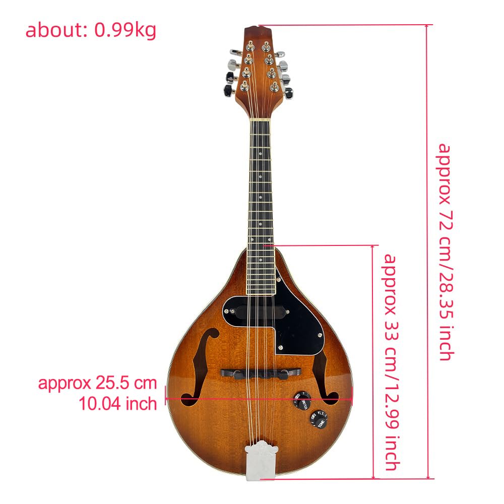 Mahogany Acoustic Electric 8 String Mandolin V73908