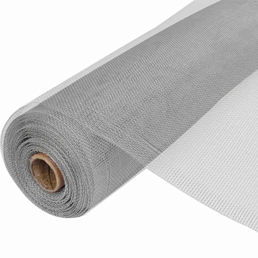 Aluminum Mesh Screen Roll 39.4 x 196.9 Inches Silver T621406