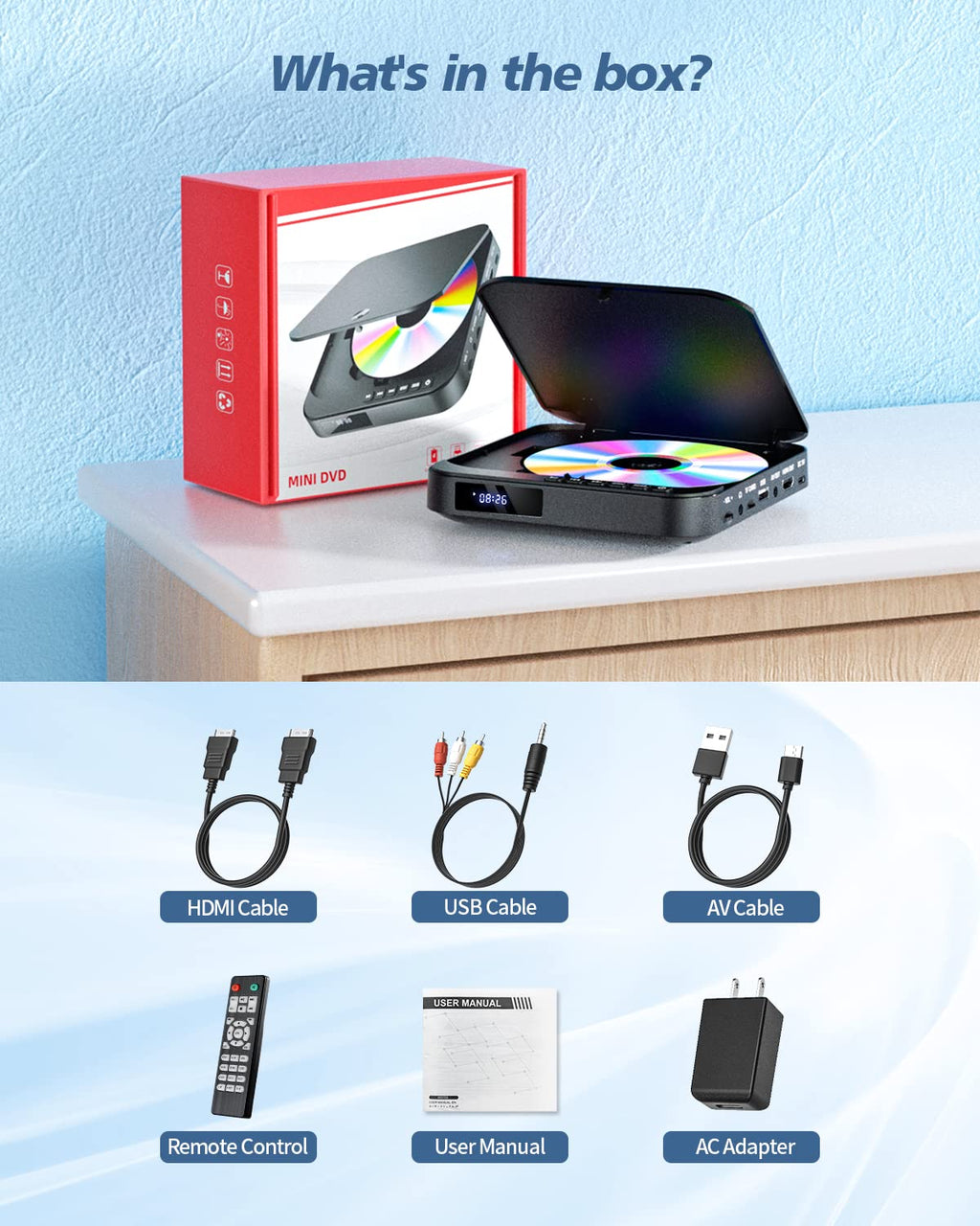 Mini DVD Player with HDMI F287