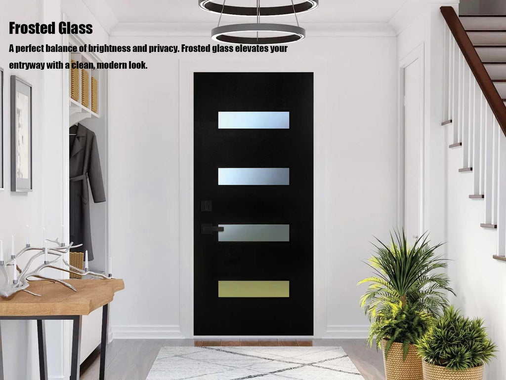 Fiberglass Door with Frosted Glass W627