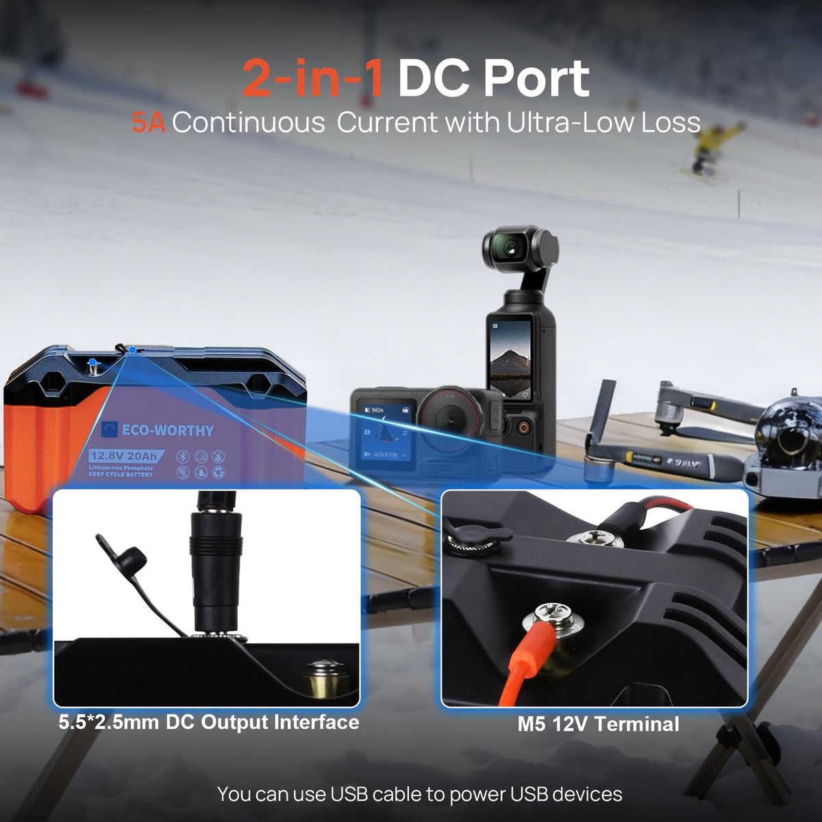 12V 20Ah Lithium Iron Phosphate Deep Cycle Battery O2856
