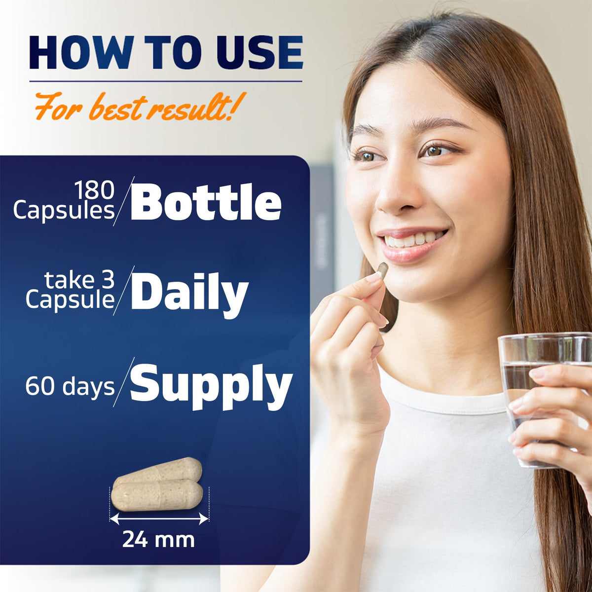 MSM 2000 mg with Vitamin C 180 Veg Capsules Non-GMO Gluten Free M452276