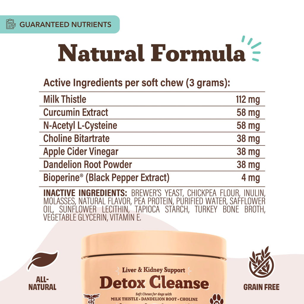 Liver & Kidney Supplement for Dogs 90 Soft Chews M914
