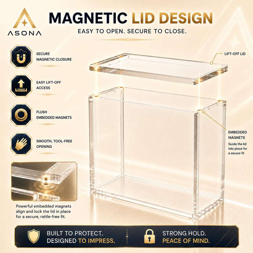 Clear Magnetic Acrylic Case 2-Pack S231