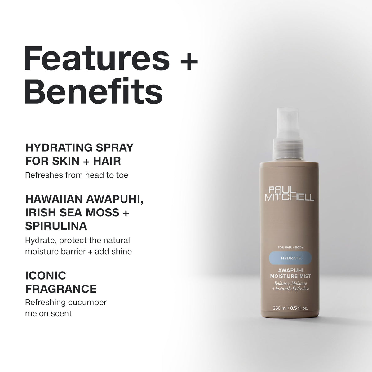 Hydrating Spray For Hair + Skin U6961