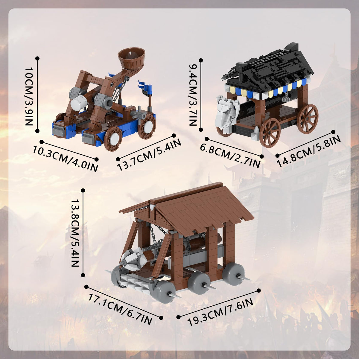 Medieval Castle Battle Building Block Set Z786