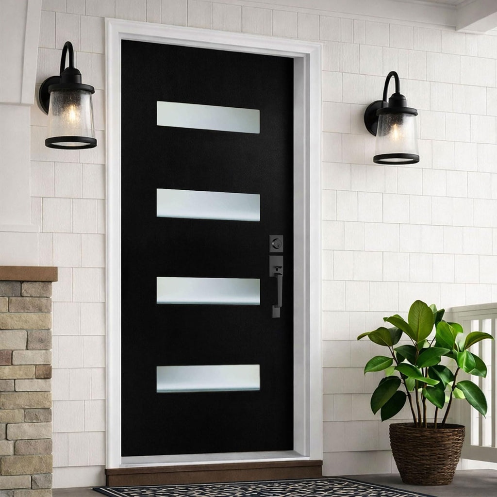 Fiberglass Door with Frosted Glass W627