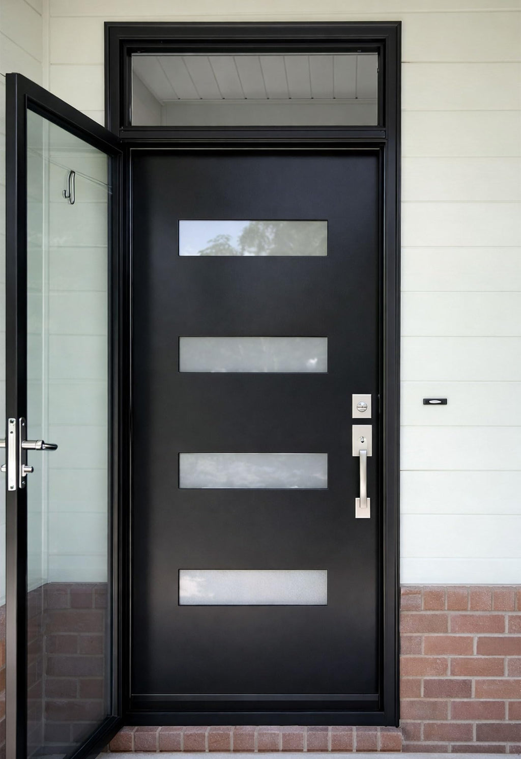 Fiberglass Door with Frosted Glass W627