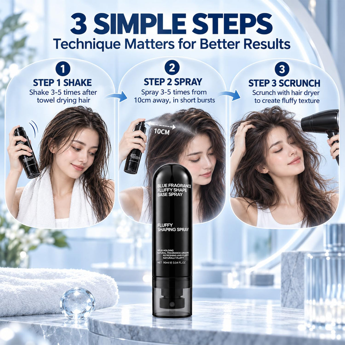 Peach-Scented Volumizing & Setting Spray G902