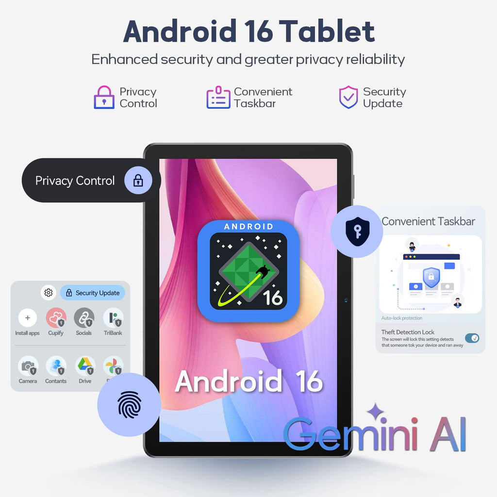 10 Inch Android Tablet with Keyboard 128GB K24997