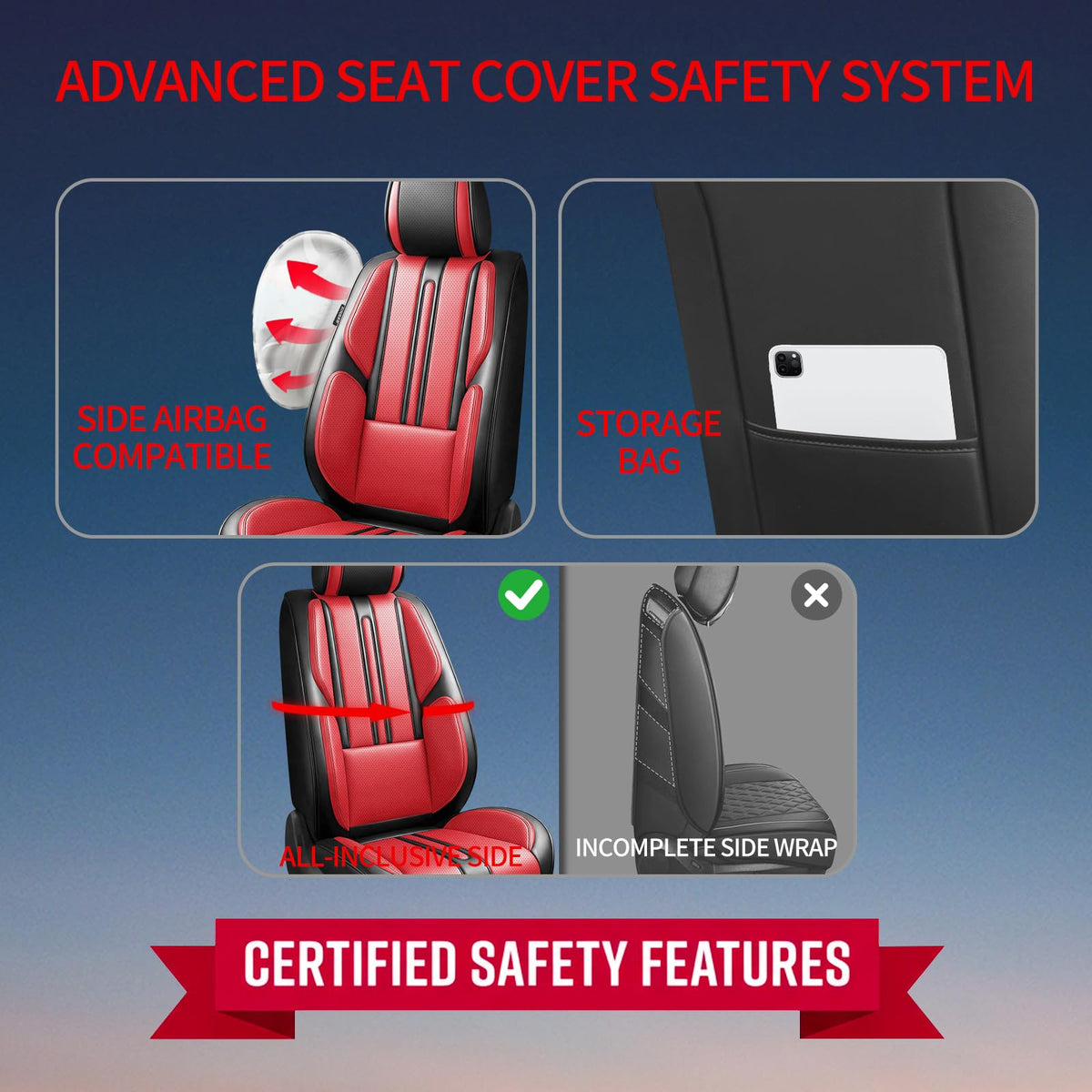 Car Seat Covers Full Set 5 Seat H124672