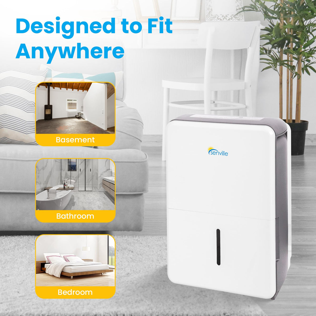 White 50 Pint Dehumidifier J663065