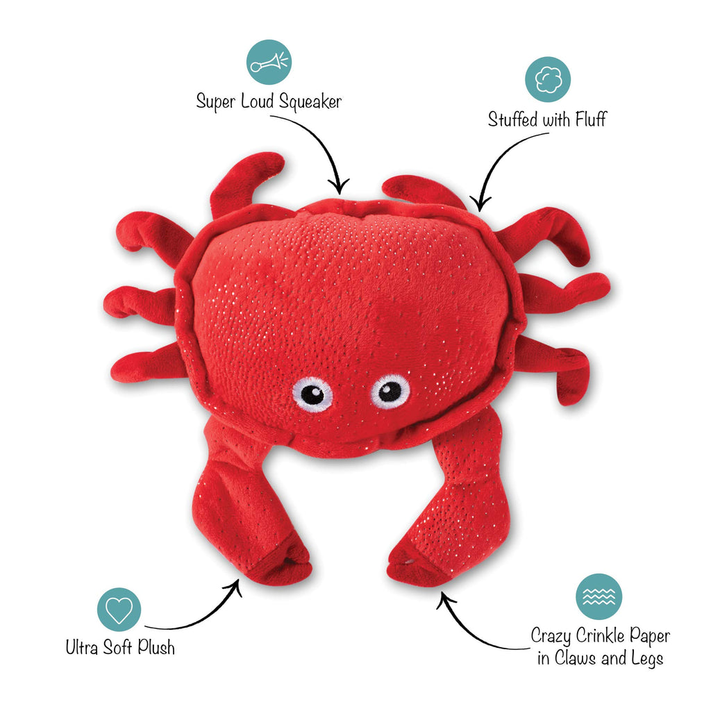 Squeaker Pet Toy Crab Medium H8910