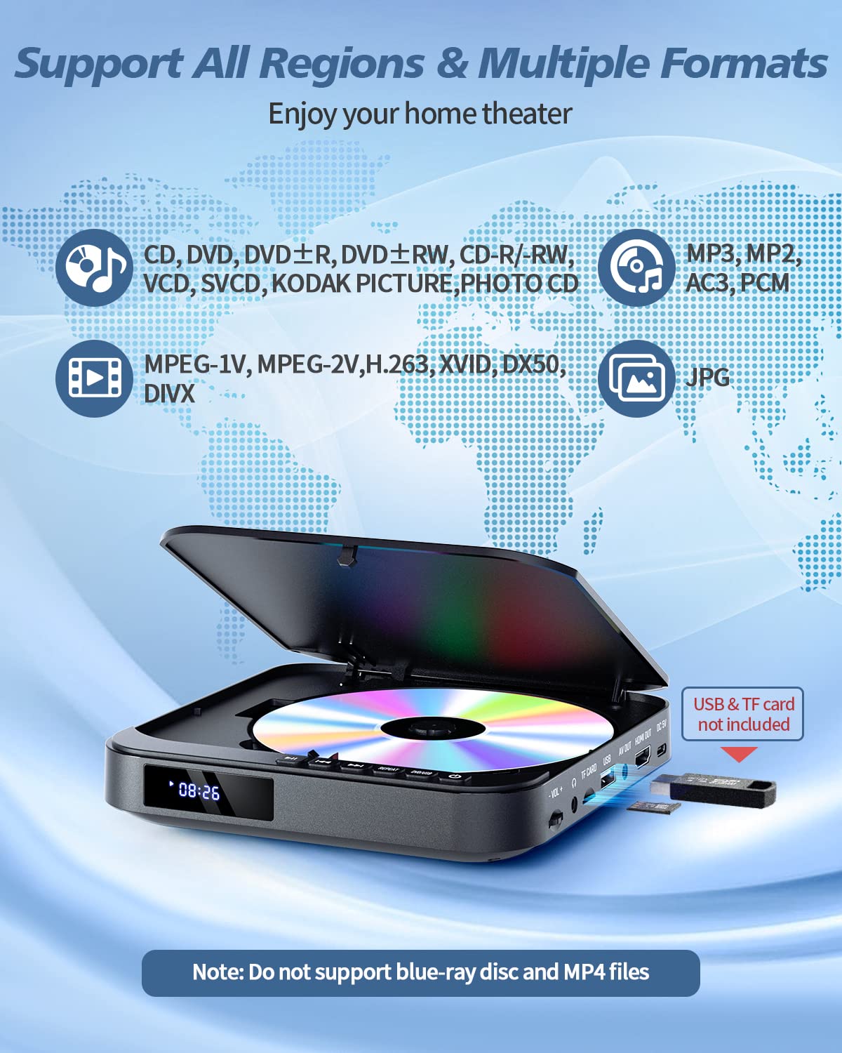 Mini DVD Player with HDMI F287