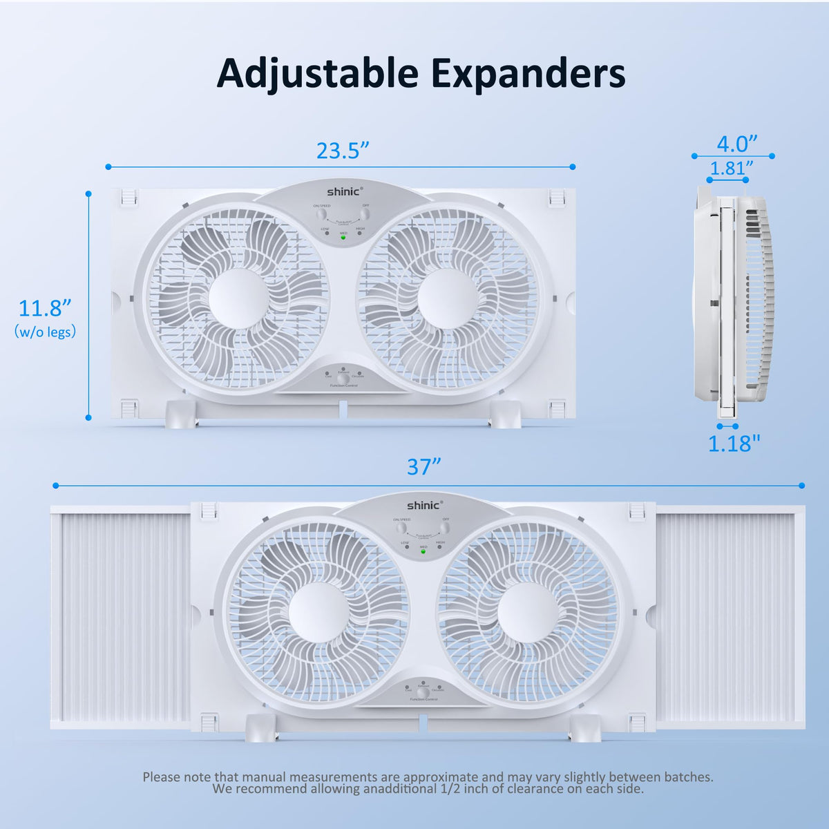9" Twin Window Fan with Remote T32889