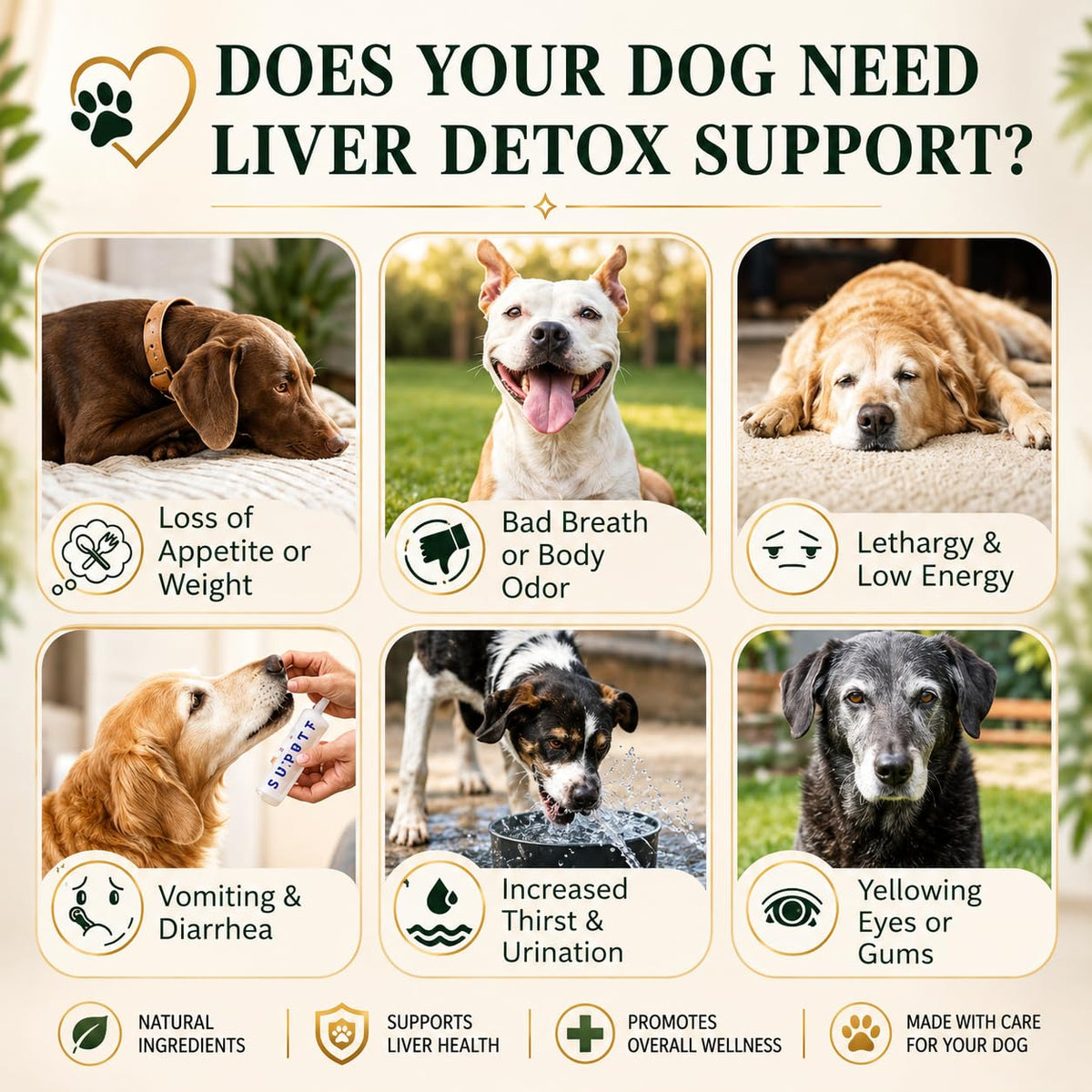 Liver Support Supplement for Dogs – Milk Thistle, Turmeric, Same & Choline – 90 Chews M524908