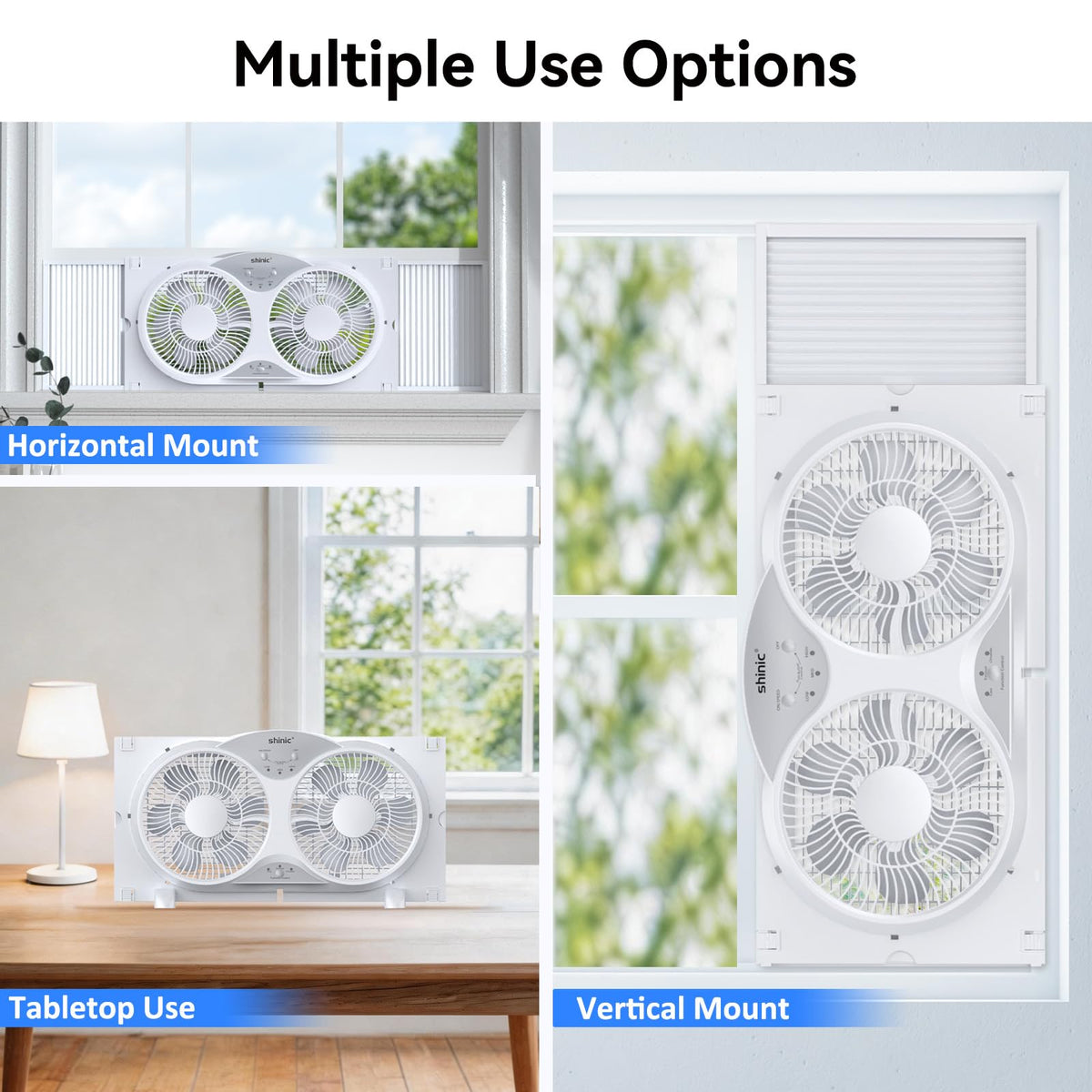 9" Twin Window Fan with Remote T32889