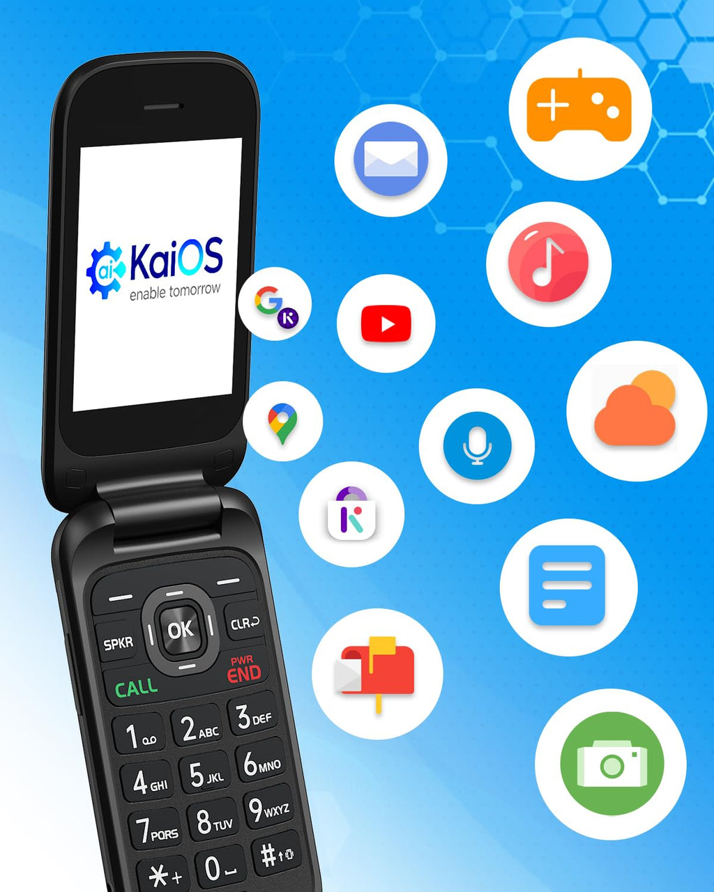 Unlocked 4G Flip Phone with Dual Screen A128