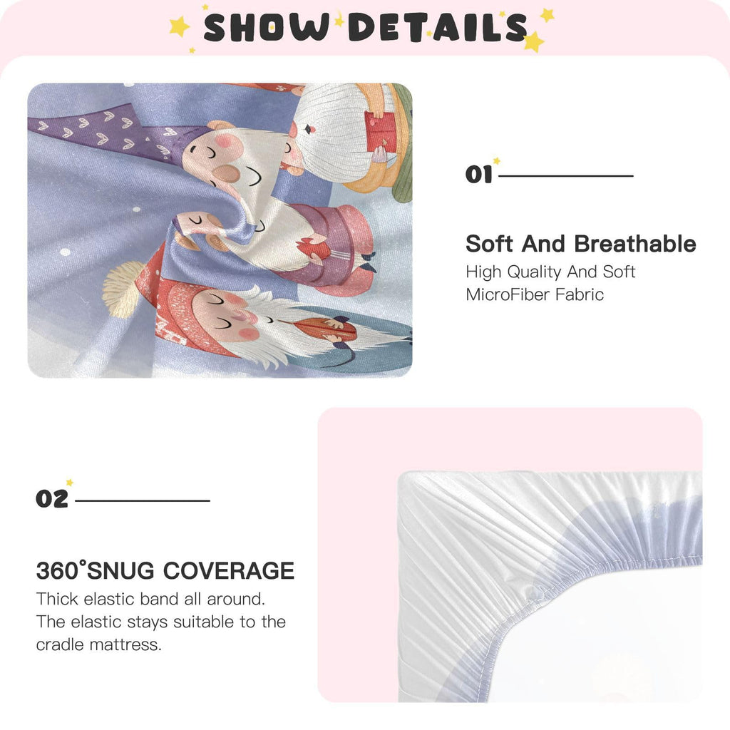 Watercolor Crib Sheet 52" x 28" C305342