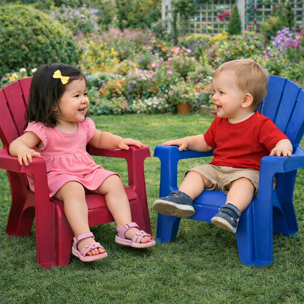 Blue 2 Pack Kids Outdoor Chair Set H303348