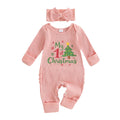 Christmas Tree Long Sleeve Romper Jumpsuit E58453