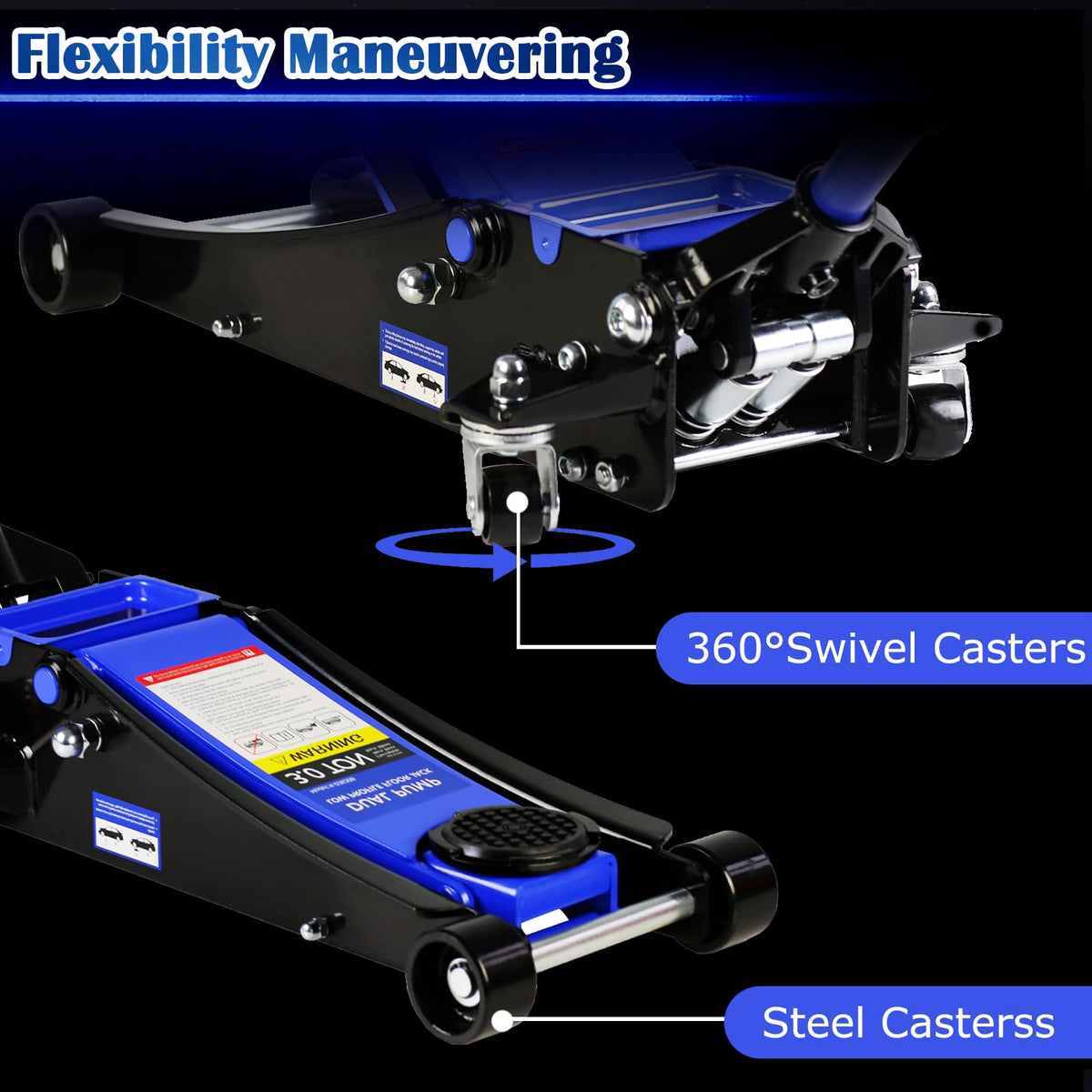 3 Ton Low Profile Hydraulic Steel Floor Jack P109033