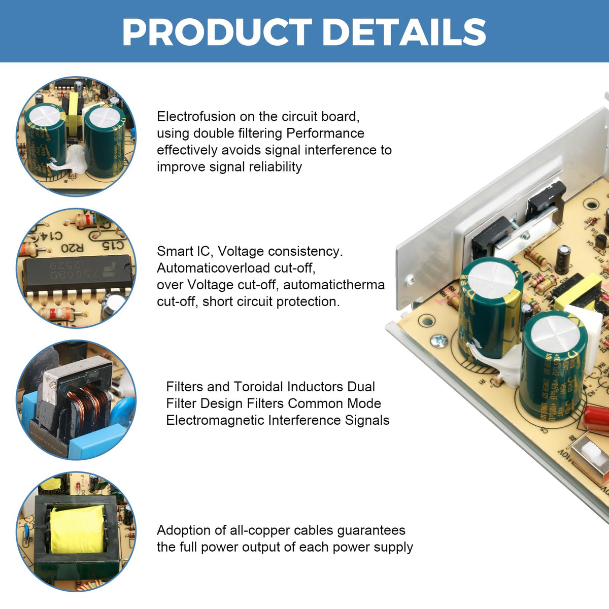 5V 40A Switching Power Supply Y68976
