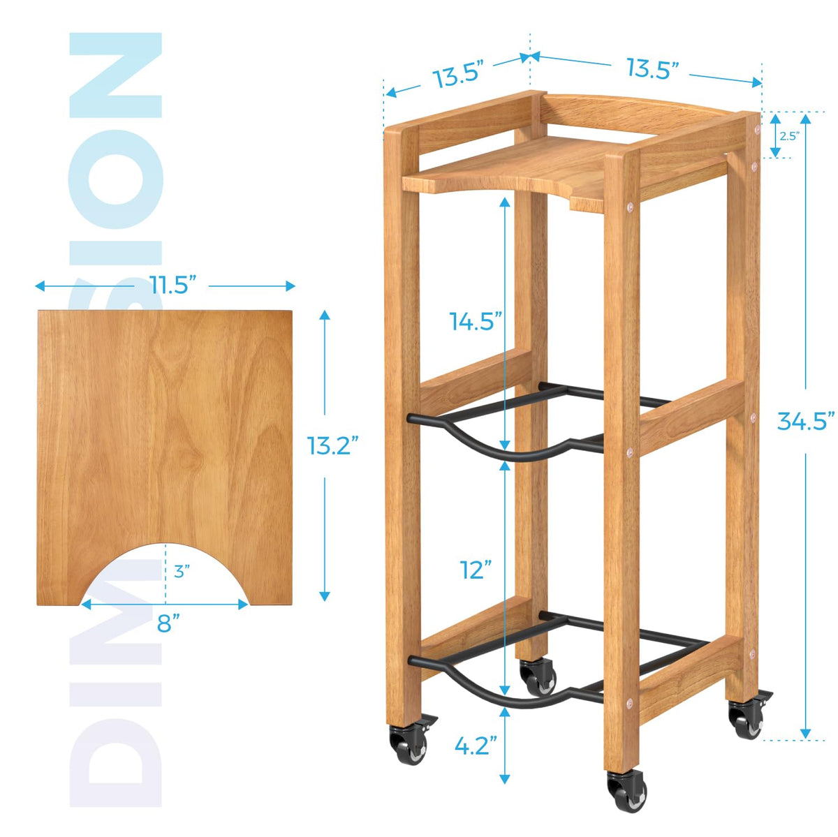 5 Gallon Water Jug Holder with Wheels Q81509