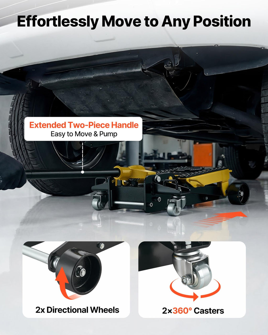 2 Ton Steel Hydraulic Floor Jack B29114