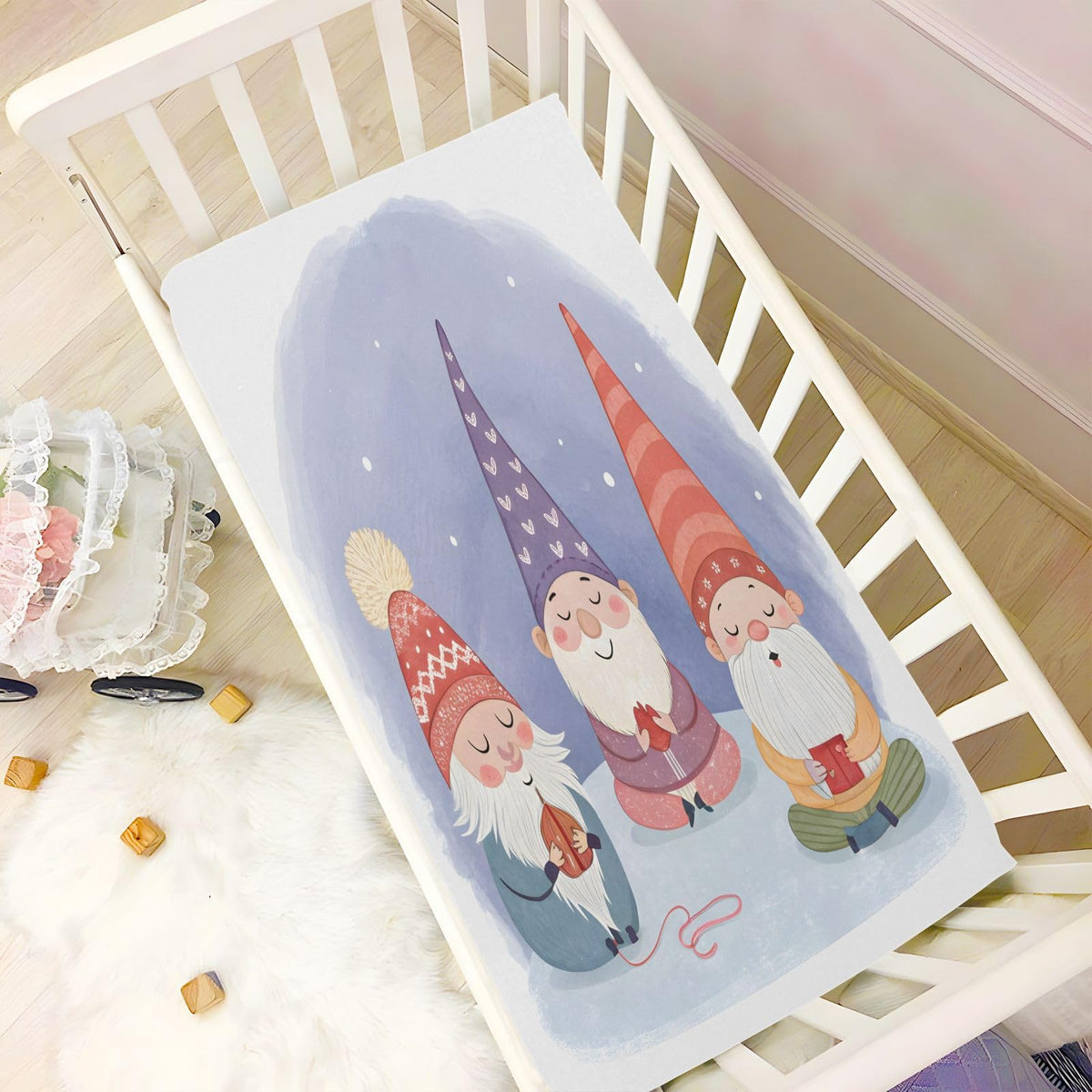 Watercolor Crib Sheet 52" x 28" C305342